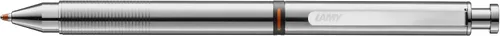 Vista 4 de Lamy Set de 1 bolígrafo ST Twin Pen 645 con sistema de bolígrafo de acero inoxidable y lápiz en plata y 1 estuche de cuero genuino en negro para dos
