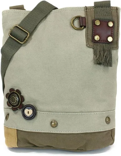 Vista 2 de Chala Bolsos bandolera de lona con llaveromonedero - (Chihuahua Puppy), Arena, Bandolera