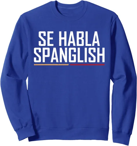 Vista 4 de Sudadera española Se habla de España, Negro, S
