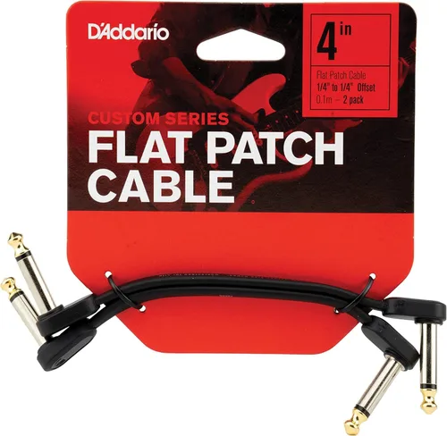 Vista 7 de Cable de guitarra D'Addario - Cable de parche de guitarra - Cable de instrumento - Accesorios de guitarra - Cable de la serie clásica - 1 pie/0.30