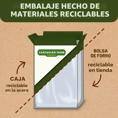 Vista 8 de Cascadian Farm Honey Oat Crunch con Almendras, Cereal Orgánico, Hecho con Grano Entero, 14.4 oz Contains Kernza Grain to Help Mitigate Climate