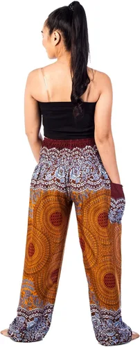 Vista 2 de LOFBAZ Harem Pants for Women Yoga S-4XL Plus Boho Hippie Clothing PJ