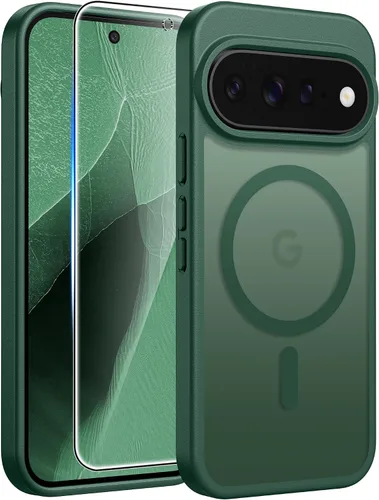 Vista 110 de FNTCASE - Funda para iPhone 16 Pro: magnética, mate, translúcida, de grado militar, protectora contra caídas, resistente, fina, duradera y a prueba