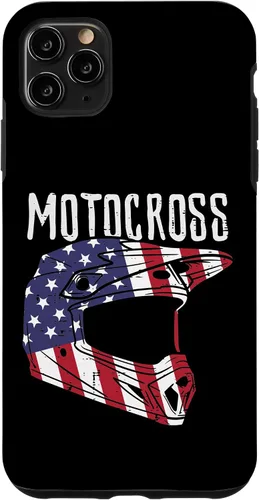 Vista 11 de Casco de motocross para iPhone 15 con bandera de Estados Unidos para motocross, patriótico, motociclista, para hombres y niños