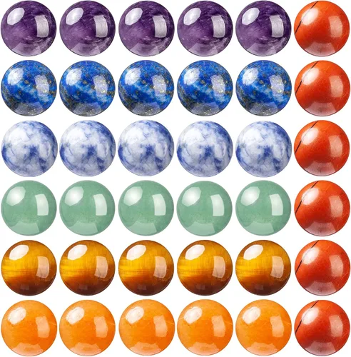 Vista 17 de 100 piezas de cuentas de piedra natural de 6 mm, turquesa africana redonda, cuentas sueltas de gema con cordón elástico para hacer pulseras