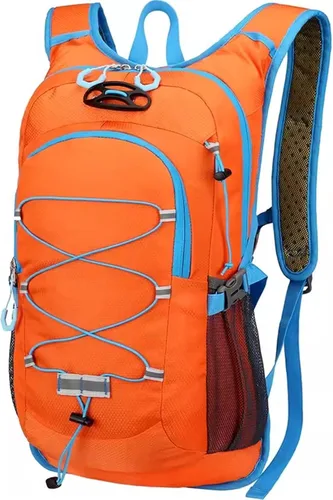 Vista 10 de Mochila ligera de hidratación para ciclismo, mochila de gran capacidad para viajes, senderismo, escalada, esquí, correr, para hombres y mujeres Negro