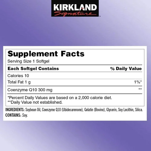 Vista 4 de Kirkland Signature CoQ10 300 mg., 100 cápsulas blandas (paquete de 3)