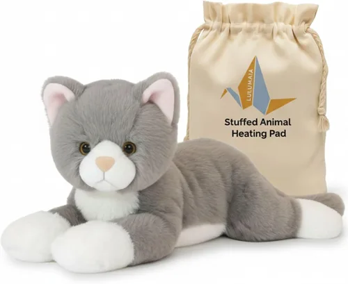 Vista 9 de Bonita almohadilla térmica de peluche de animal relleno para calambres menstruales - Almohadilla térmica portátil ideal para calambres menstruales