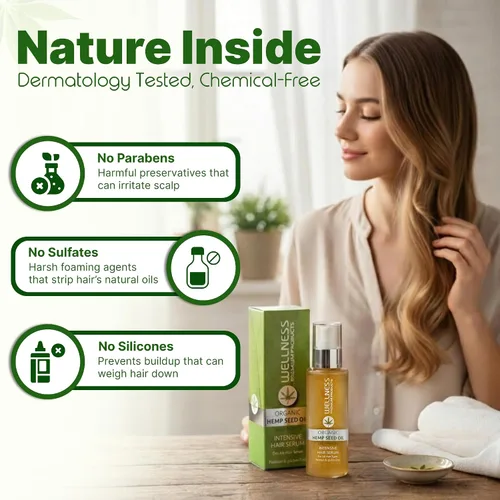 Vista 6 de Wellness Premium - Suero intensivo para el cabello con protección contra el calor, 3.4 fl oz This lightweight styling treatment nourishes with