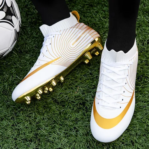 Vista 3 de Zapatos de fútbol para hombre, zapatos de fútbol para exteriores, botas de fútbol juveniles, zapatos de fútbol para niños