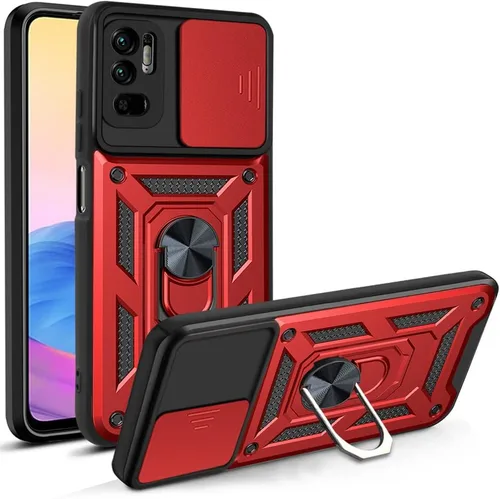 Vista 95 de Compatible con Tecno Camon 18P Bracket Shell, Slide Camera Lens Cover Case Azul
