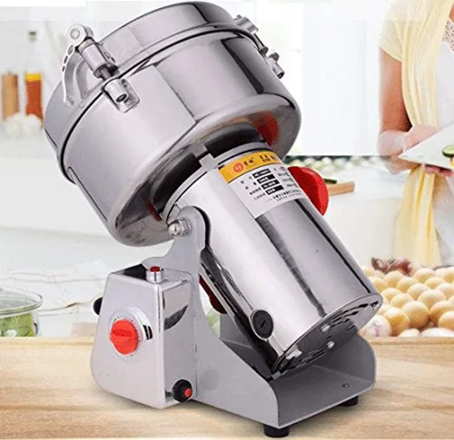 Vista 2 de Molinillo eléctrico de grano de 70.55 oz, máquina de polvo tipo oscilante 3800 W, molinillo de medicina herbaria china para el hogar, pulverizador