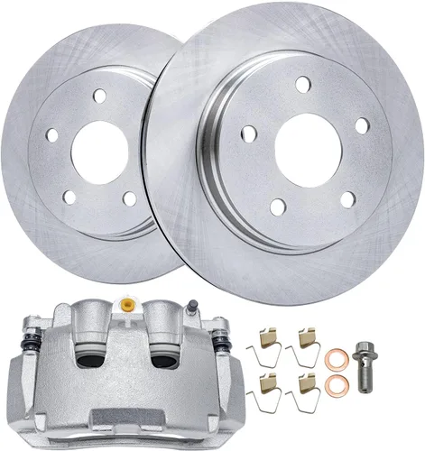 Vista 37 de Detroit Axle - Kit de freno delantero para Toyota RAV4 Prius V Lexus HS250h Scion xB Rotores de freno de disco de 10.83 pulgadas Pinza de freno