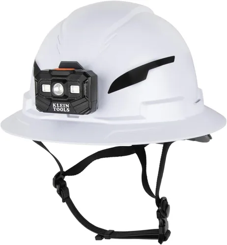 Vista 8 de Klein Tools 60400T2 - Casco duro tipo 2, ala completa sin ventilación, clase E, suspensión de 6 puntos con soportes para accesorios y acolchado