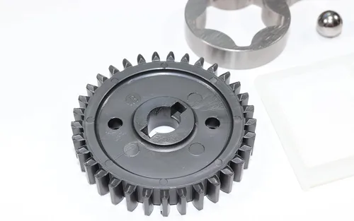 Vista 5 de Kit de bomba de aceite compatible con motor Kawasaki FD620D y FD661D con filtro/rotores/engranajes rectos/resorte/eje/pasadores