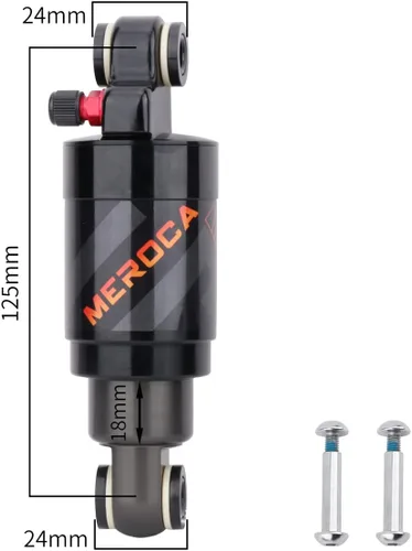 Vista 2 de MEROCA amortiguador de presión de aire trasero bicicleta de montaña bicicleta plegable patineta amortiguador trasero bicicleta 125mm