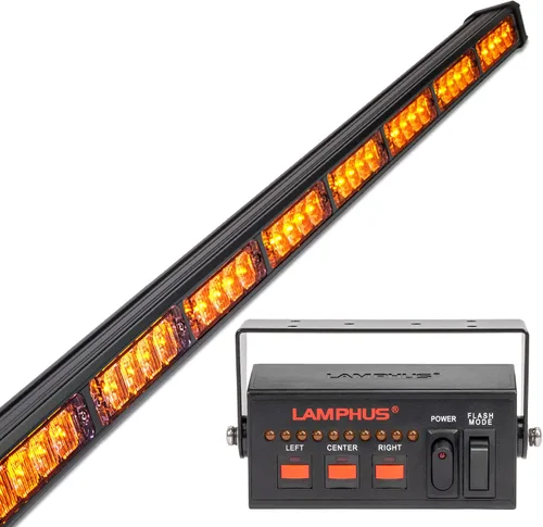 Vista 41 de lamphus SolarBlast sbls64 29" 24 W LED Advertencia Tráfico de Emergencia Advisor – Barra de luz ámbar azul, Azul