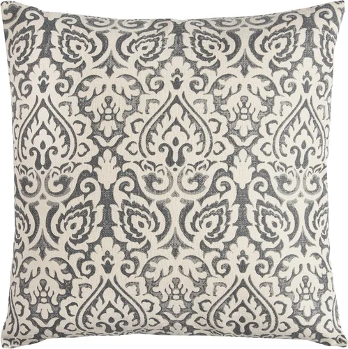Vista 9 de Rizzy Home T10482 Almohada decorativa de relleno de plumón 22 x 22 pulgadas gris/neurtral