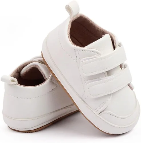 Vista 3 de Zapatos para bebés y niñas, suela antideslizante suave, para recién nacidos, para primeros pasos, de lona, de mezclilla, unisex, para bebés