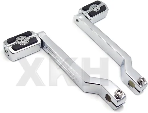 Vista 4 de XKH - Palanca de cambio de talón/dedo del pie con palanca de cambios con reposapiés de palanca de cambios compatibles con Harley Davidson