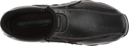 Vista 3 de Skechers Mocasines de meter con nervios de diámetro para hombre de EE. UU