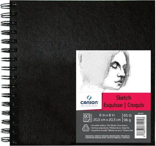 Vista 10 de Canson Artist Series - Cuaderno de bocetos de 5 x 7 pulgadas, 160 páginas (65 libras/3.39 oz), papel de artista para adultos y estudiantes, grafito