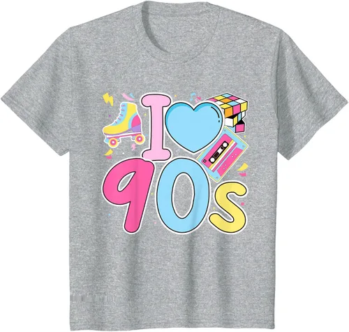 Vista 60 de I Love 90's Retro Style Nostalgia Vibe Funny 1990's Party T-Shirt Negro