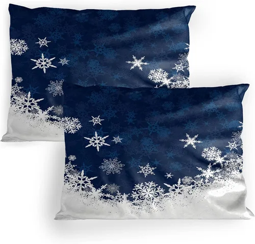 Vista 57 de Lunarable Juego de 2 fundas para almohada de otoño, tema vintage otoñal con estilo granja, ilustración de flores silvestres, artículo de cama
