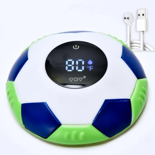Vista 18 de Termómetro de baño para bebé, termómetro digital flotante de agua con pantalla LED y alertas de temperatura de color, juguete de baño recargable