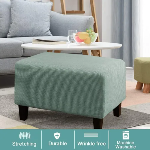 Vista 7 de Turquoize Funda para silla con funda de cojín separada, funda otomana, color cian oscuro
