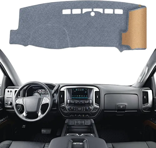 Vista 24 de Cubierta de tablero Tapete de salpicadero Compatible con Chevy Cruze 2015-2011 (para transmisión en la izquierda), Alfombra de salpicadero de coche