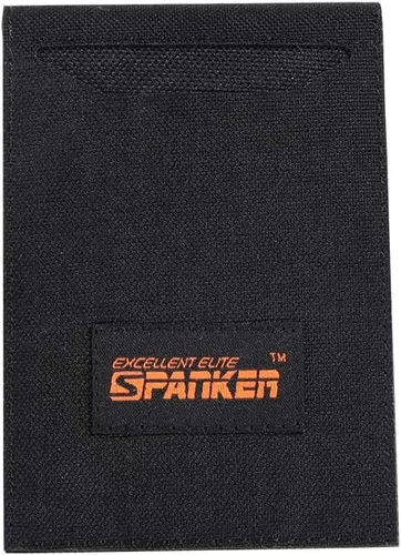 Vista 4 de EXCELLENT ELITE SPANKER Funda delgada y plegable con bolsillo frontal para tarjetas de crédito con 2 ranuras para tarjetas (negro)