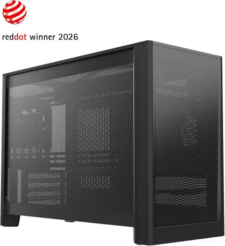 Vista 26 de MONTECH Funda para PC Micro ATX de 22.7 L, chasis modular de malla de alto flujo de aire para construcciones de aire, líquidos o SFF, soporte de TEN