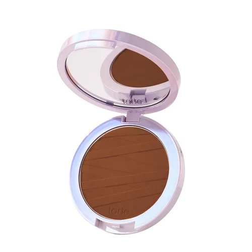Vista 26 de tarte face tape polvo compacto – Polvo impermeable de cobertura media con ácido hialurónico, hongo de nieve y péptidos para suavizar y fijar