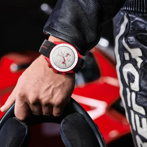 Vista 4 de Correas para reloj Moonswatch, correa compatible con Omega Swatch Moonswatch Speedmaster sin huecos, diseño curvado, correa de repuesto de silicona