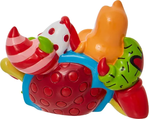 Vista 2 de Enesco Disney by Romero Britto - Figura en miniatura de Sebastian, 2.16 pulgadas, multicolor