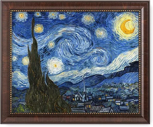 Vista 49 de Serie de pinturas de Vincent Van Gogh (favoritos). Reproducción de arte clásico de Van Gogh, impreso en lienzo, Algodón, Almond Blossom, 16x20