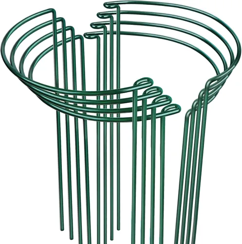 Vista 9 de LEOBRO Estacas de soporte para plantas, 4 estacas para plantas, soporte para plantas, jaulas y soportes de peonía, estacas de jardín, estacas