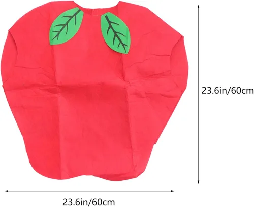 Vista 7 de Kesyoo - Disfraz de frutas y verduras para niños, para fiestas de disfraces, sandía, fresa, manzana, para niñas y niños