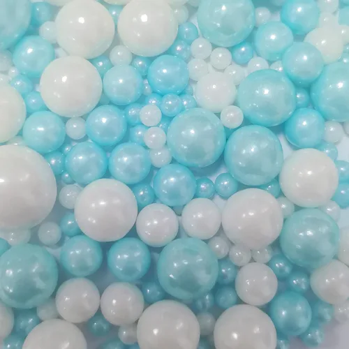 Vista 18 de Gránulos de Azúcar Perlado Comestibles Negros Tamaño Mezclado para Repostería Decoraciones Comestibles para Pasteles Coberturas para Cupcakes Negro