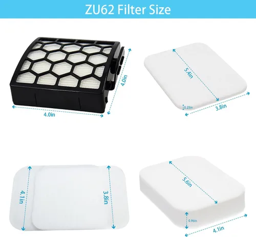 Vista 2 de Para Shark Pet ZU102 ZU100 ZU62 ZU60 Navigator Zero-M Cepillo autolimpiante Pet Pro Filtro de reemplazo de vacío vertical Comparar NV150 NV151 NV251