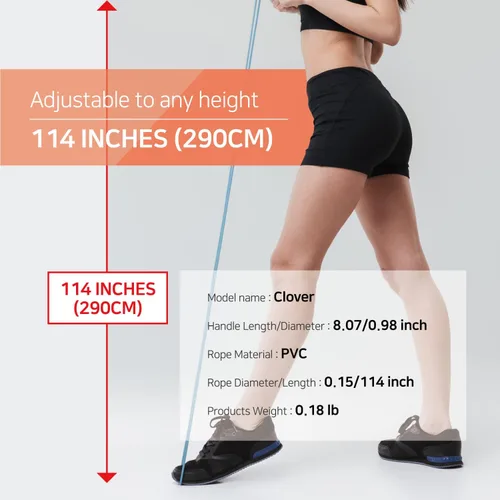 Vista 4 de Cuerda de saltar para hombres y mujeres – Cuerda de saltar de ejercicio de velocidad para entrenamiento de fitness entrenamiento para todas