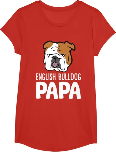 Vista 63 de Camiseta divertida de Bulldog Inglés para papá dueño de perro, Negro