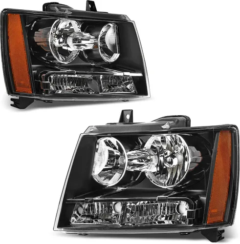 Vista 17 de AUTOSAVER88 - Conjunto de faros Compatible con 2006 2007 2008 2009 2010 2011 Chevy HHR 06 07 08 09 10 11 2006-2011 06-11 Par Carcasa cromada