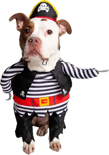 Vista 10 de Disfraz de pirata perro - Edición limitada, M, Negro, rojo, blanco