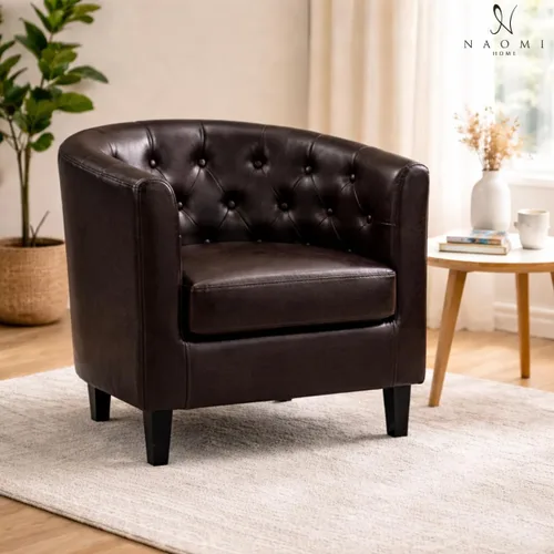 Vista 16 de Ariana Silla Giratoria de Barril de 360 Grados Silla de Acento Giratoria para Sala de Estar con Reposabrazos Silla de Acento Pequeña para el Hogar