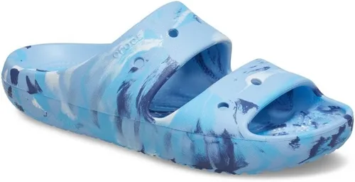 Vista 2 de Crocs Sandalias clásicas unisex para adultos con diseño marmoleado
