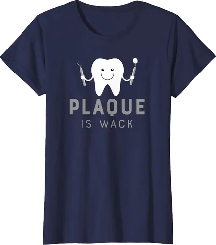 Vista 73 de Plaque is Wack Funny Dental Hygienist T-Shirt Asphalt Grey