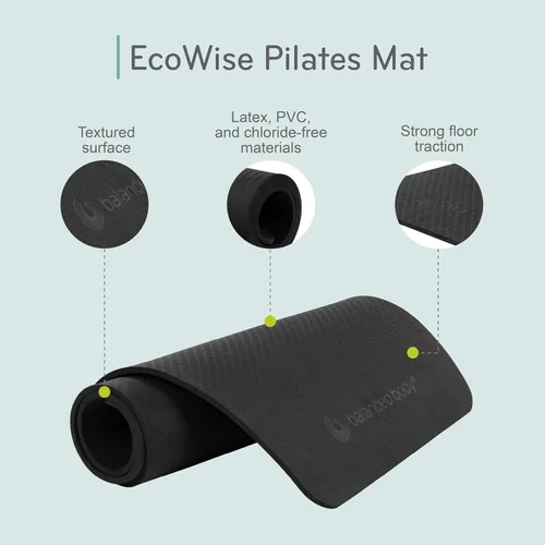 Vista 5 de Balanced Body EcoWise - Alfombrilla de pilates, almohadilla antideslizante suave para fitness, entrenamiento, ejercicio y entrenamientos en casa