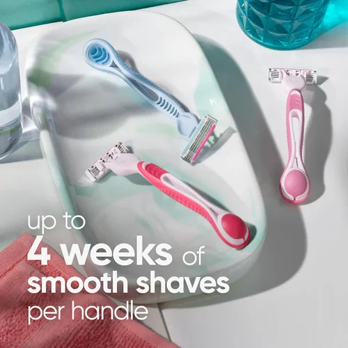 Vista 10 de Gillette Venus Simply3 Maquinillas de afeitar desechables para mujer, 8 unidades, diseñadas para un afeitado cercano y cómodo